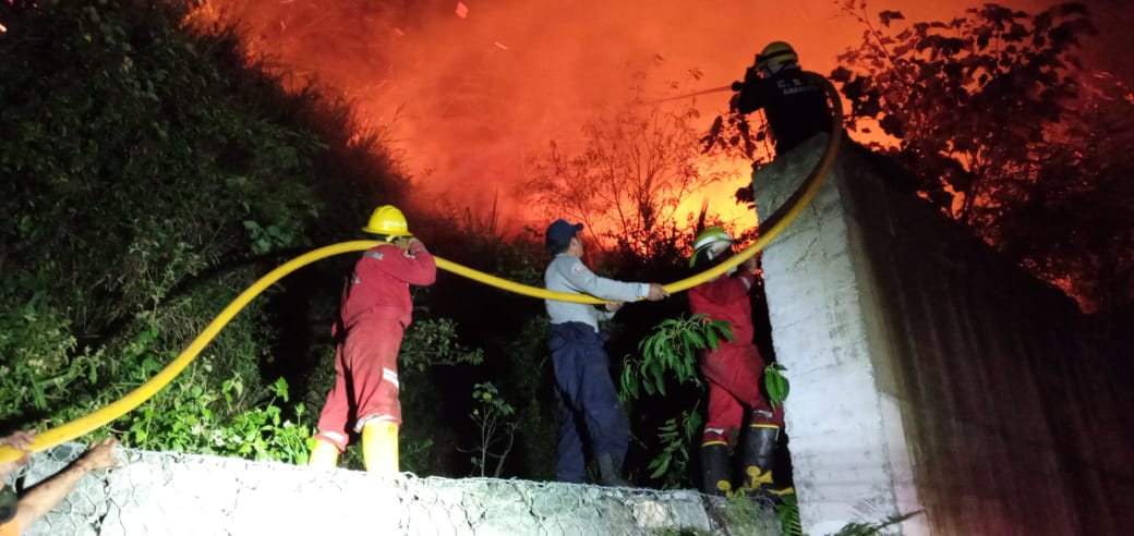 De forma oportuna se logró extinguir incendio en el norte de Nariño