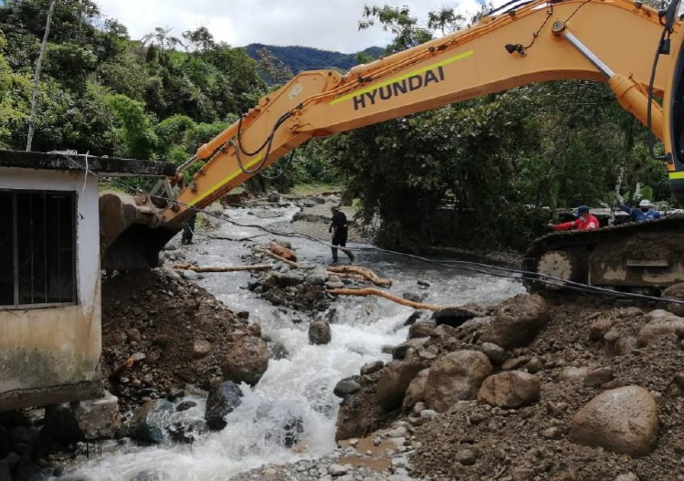 Continúa trabajo conjunto para atender afectados por avenida torrencial en el Municipio de Mallama