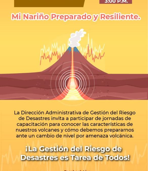 Gobernación de Nariño inicia capacitación ‘Nariño tierra de volcanes’