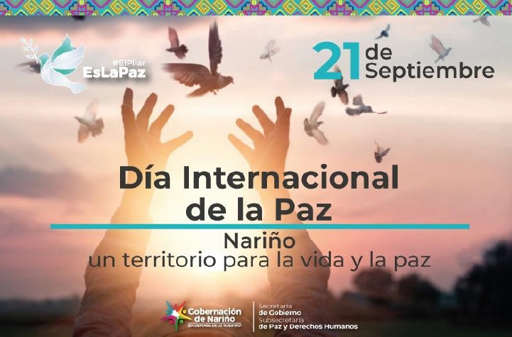 Gobernación de Nariño se une a la celebración del Día Internacional de la Paz