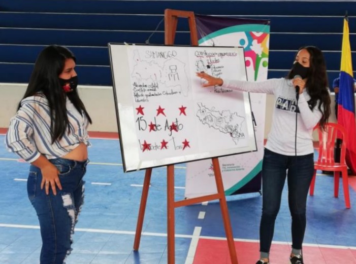 Jóvenes de Samaniego son promotores de acciones de paz