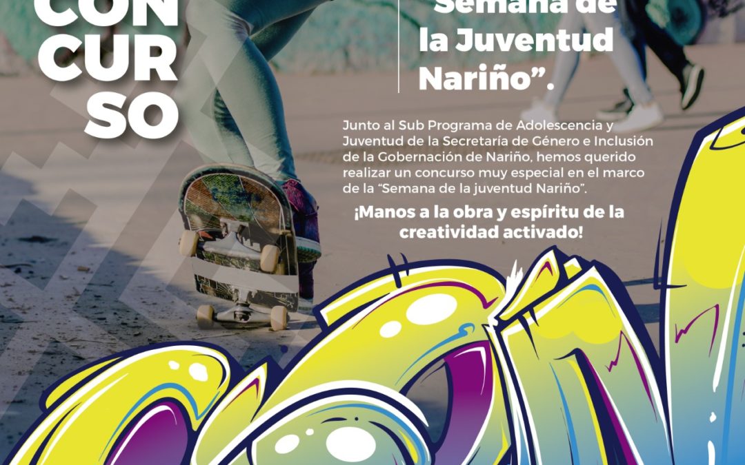 Gobernación de Nariño lanza Concurso de creación del afiche ‘Semana de la Juventud Nariño’