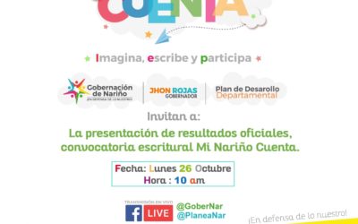 Socialización resultados finales convocatoria de escritura ‘Mi Nariño Cuenta’.