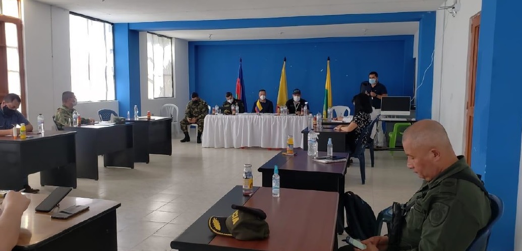 Gobernación de Nariño y Fuerza Pública plantean estrategias en contra de la criminalidad en zona de cordillera
