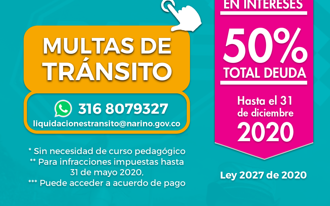 Aprovecha esta oportunidad y ponte al día en deudas por multas de tránsito