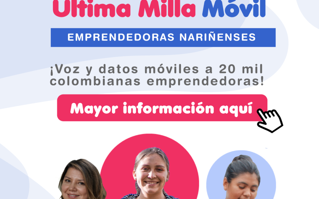 Datos móviles a 20 mil colombianas emprendedoras
