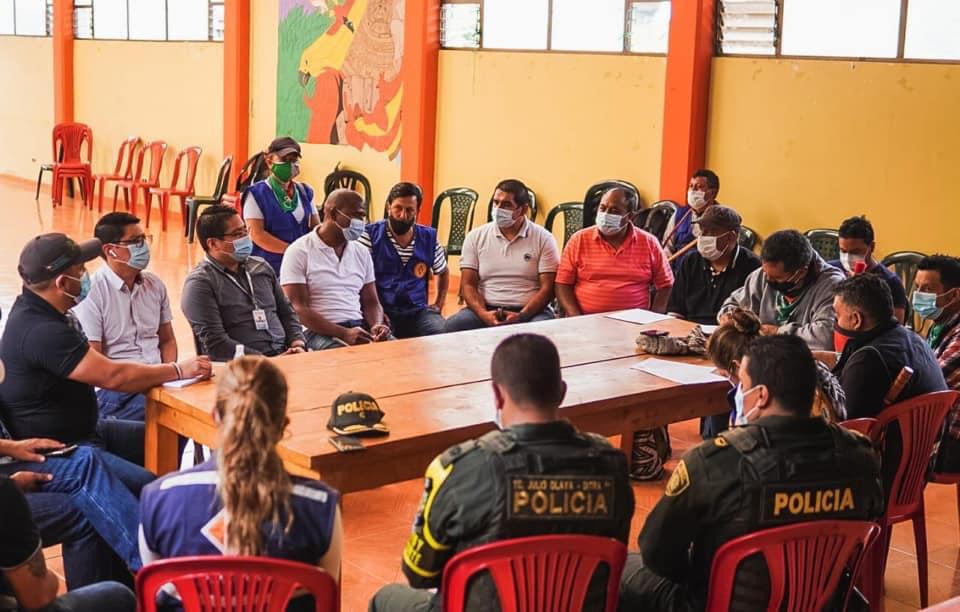 Gobernación de Nariño promueve mesa de diálogo entre el Gobierno Nacional y el Resguardo Indígena de Mallama