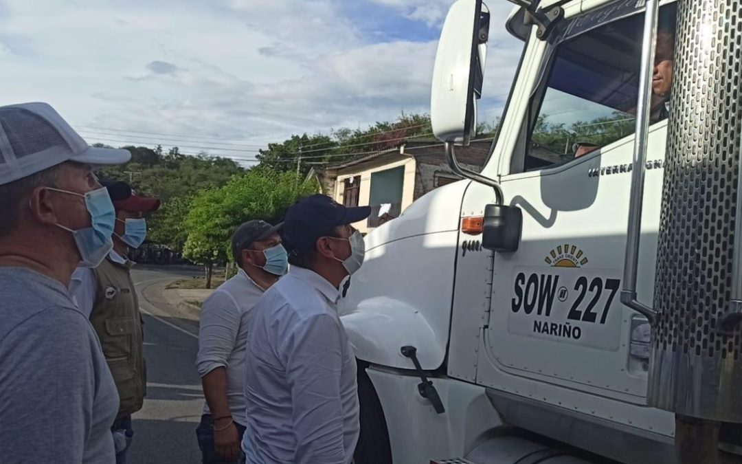 Habilitado corredor humanitario para abastecimiento desde el Cauca hacia Nariño