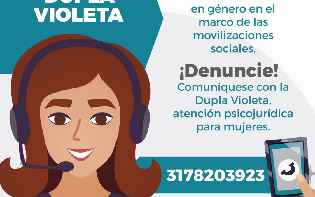 Se reactiva la Dupla Violeta para casos de violencia basados en Género
