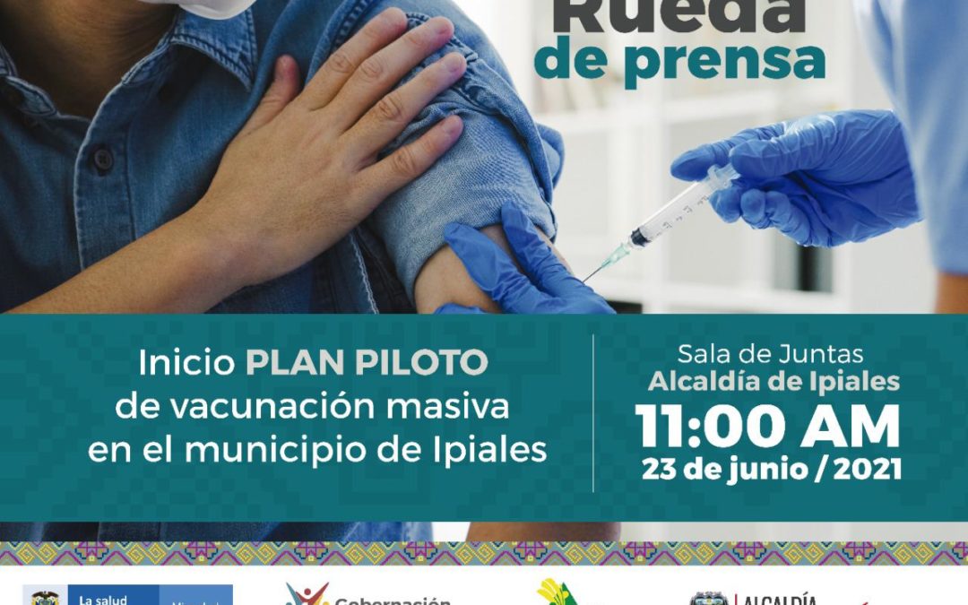 Plan masivo de vacunación inicia en Ipiales