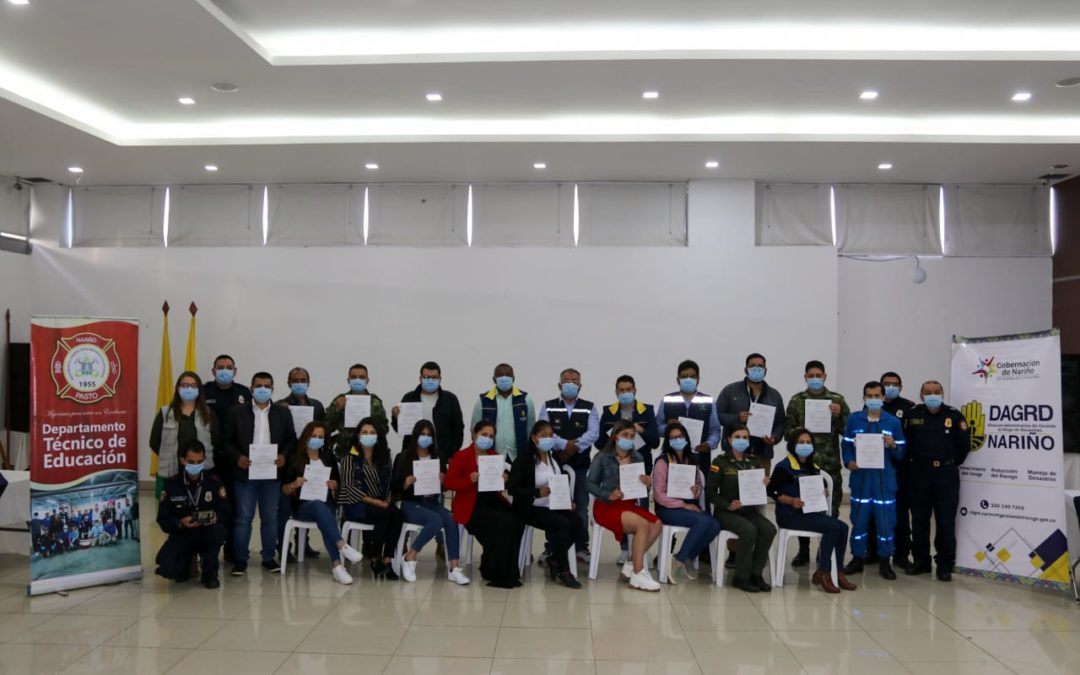 Integrantes del Consejo Departamental de Gestión del riesgo, reciben certificación para la atención de emergencias en el territorio