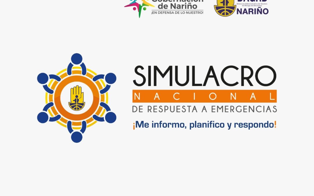Nariño se prepara para el simulacro nacional de respuesta a emergencias