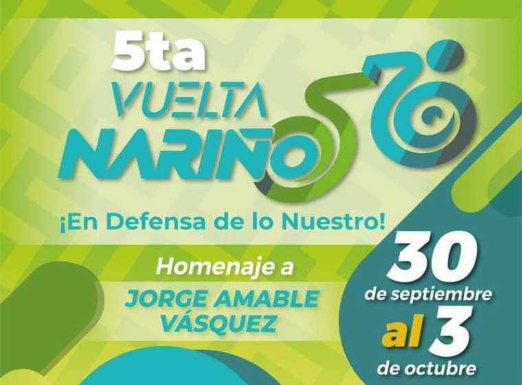 Del 30 de septiembre al 3 de octubre se correrá la 5ta Vuelta a Nariño