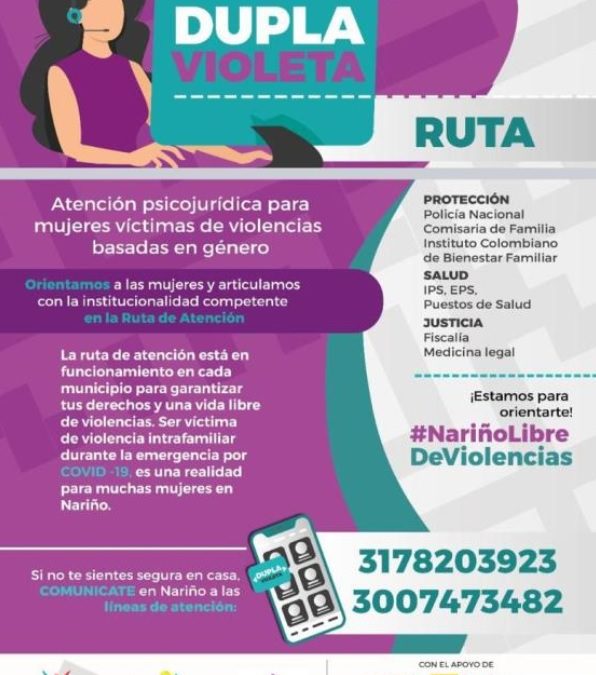 Rechazo irrestricto a todo tipo de violencias en contra de las mujeres de Nariño