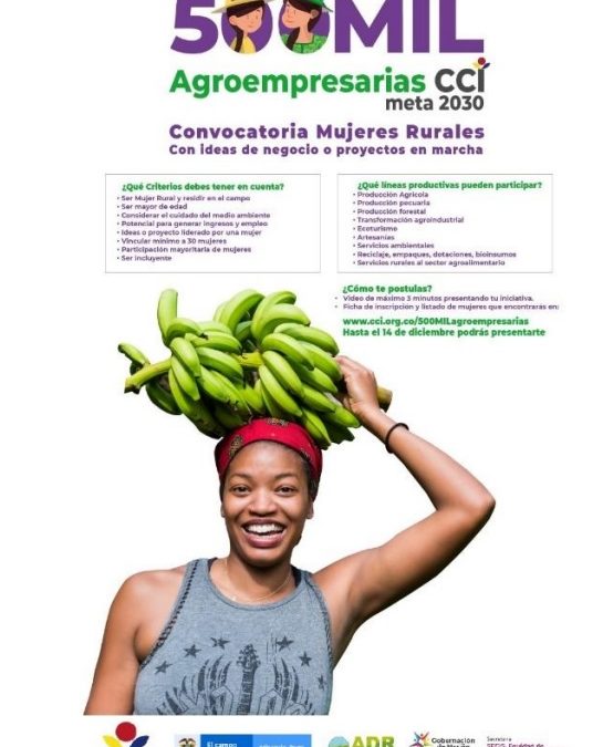 Mujeres de Nariño invitadas a ser parte del programa nacional ‘500 Mil Mujeres Agroempresarias’