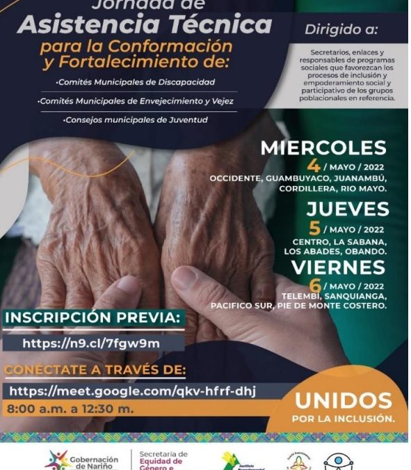 Inician ciclos de asistencia técnica para creación y fortalecimiento de Comités Municipales de grupos poblacionales