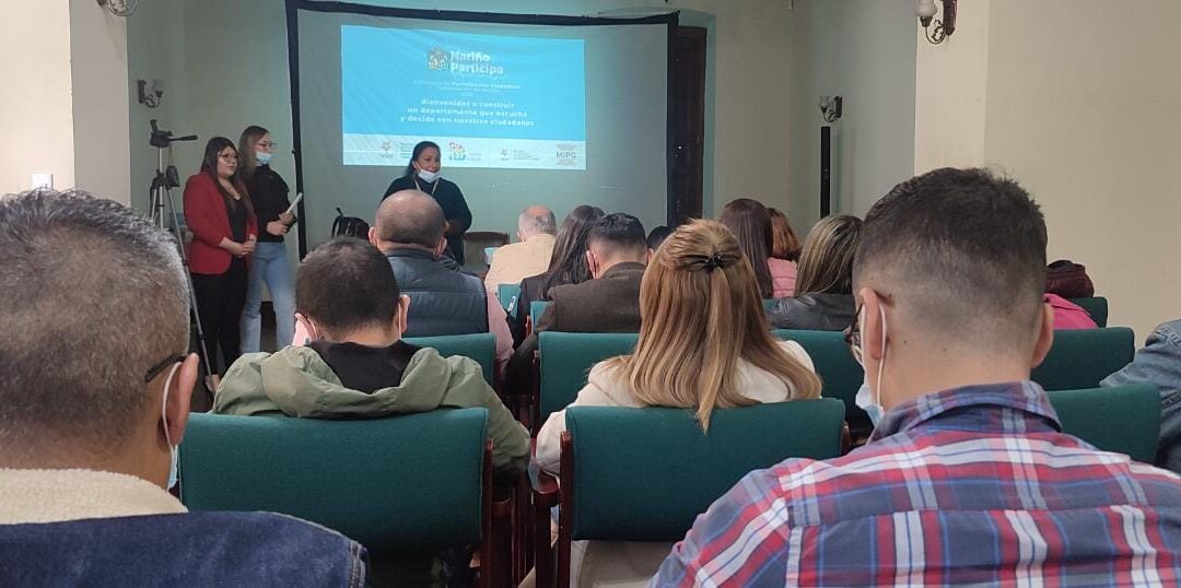 Nariño participa es la estrategia de participación ciudadana en Nariño