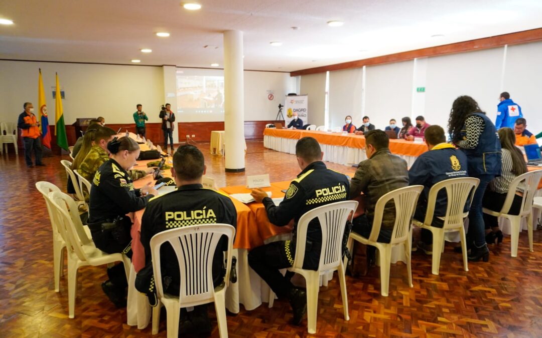 Con simulacros de erupción volcánica se preparan frente al riesgo entidades organizaciones y comunidad en Nariño
