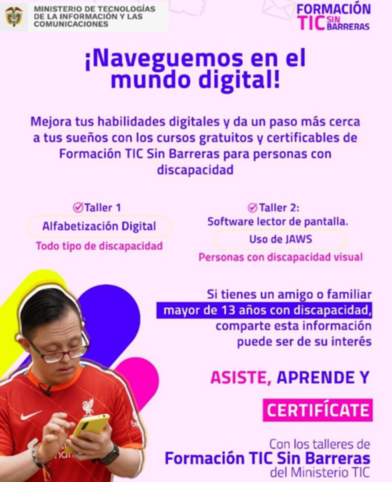 Oportunidad en el mundo digital para personas en situación de discapacidad
