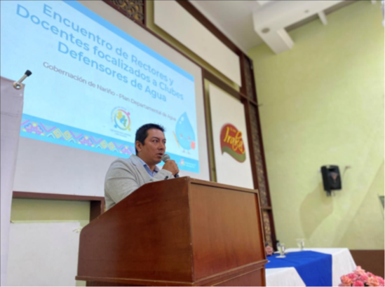 Plan Departamental de Agua realizó encuentro de rectores y docentes para fortalecer Clubes Defensores de Agua