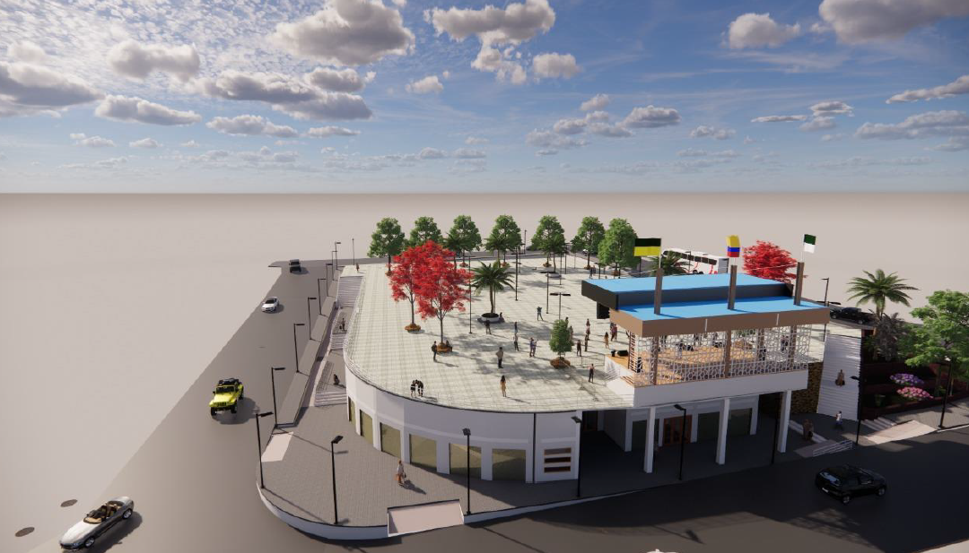 Gobernación de Nariño hace seguimiento a los avances de la construcción del parque Mariscal Sucre del municipio de La Unión