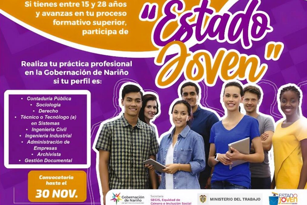 Jóvenes de Mi Nariño realizarán su práctica académica en la Gobernación de Nariño
