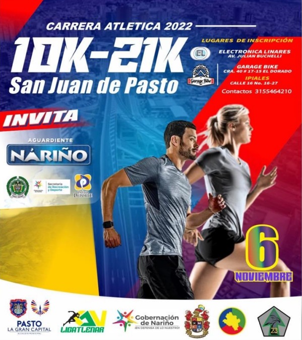 Carrera atlética San Juan de Pasto 2022