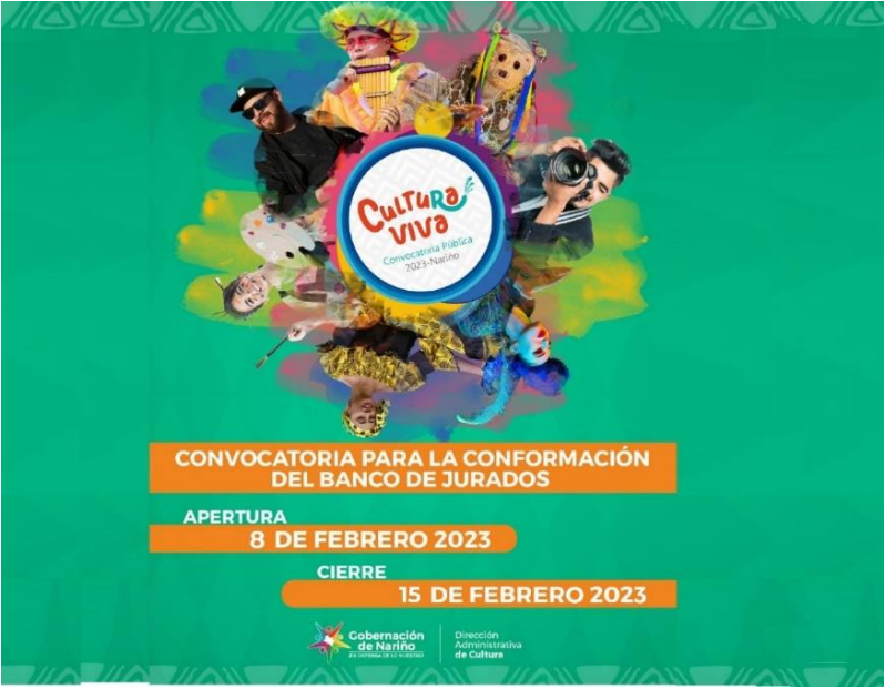 Gobernación de Nariño abrió convocatoria para conformar Banco de Jurados de Cultura Viva 2023