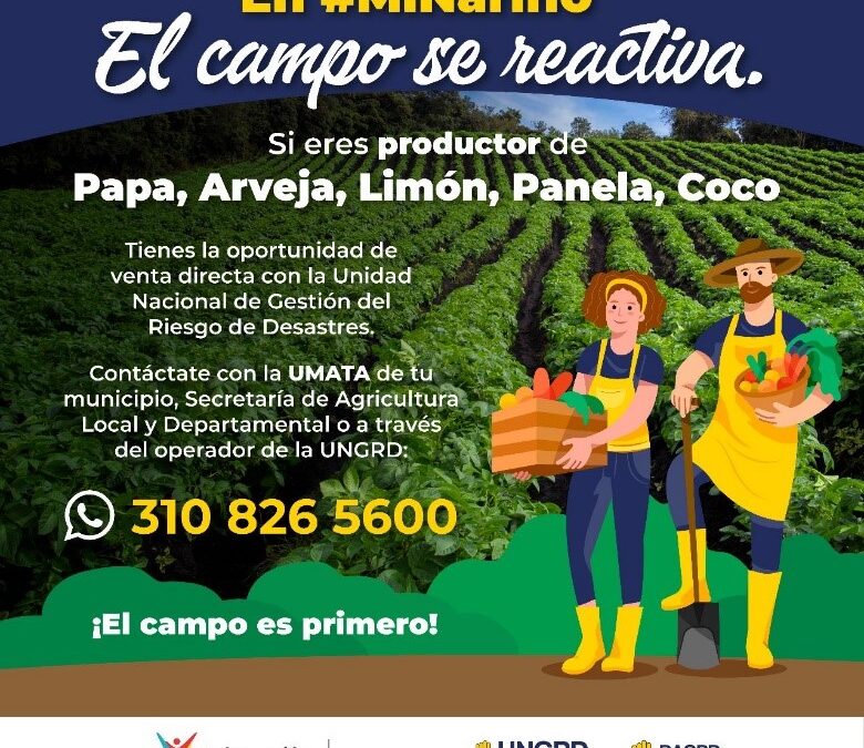 Campesinos comercializarán de manera directa 1.010 toneladas de productos