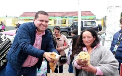 La Gobernación de Nariño, realizó entrega de pie de cría de cuyes a familiares con personas en discapacidad de Pupiales