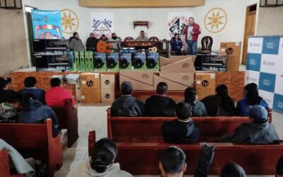 Escuelas de formación y agrupaciones musicales del municipio de Cumbal, fueron beneficiados con la entrega de instrumentos musicales