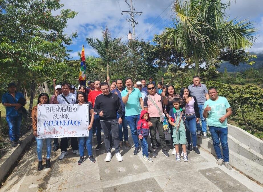 Comunidad de Inantás Bajo en Yacuanquer, estrena placa huella de 2.8 kilómetros