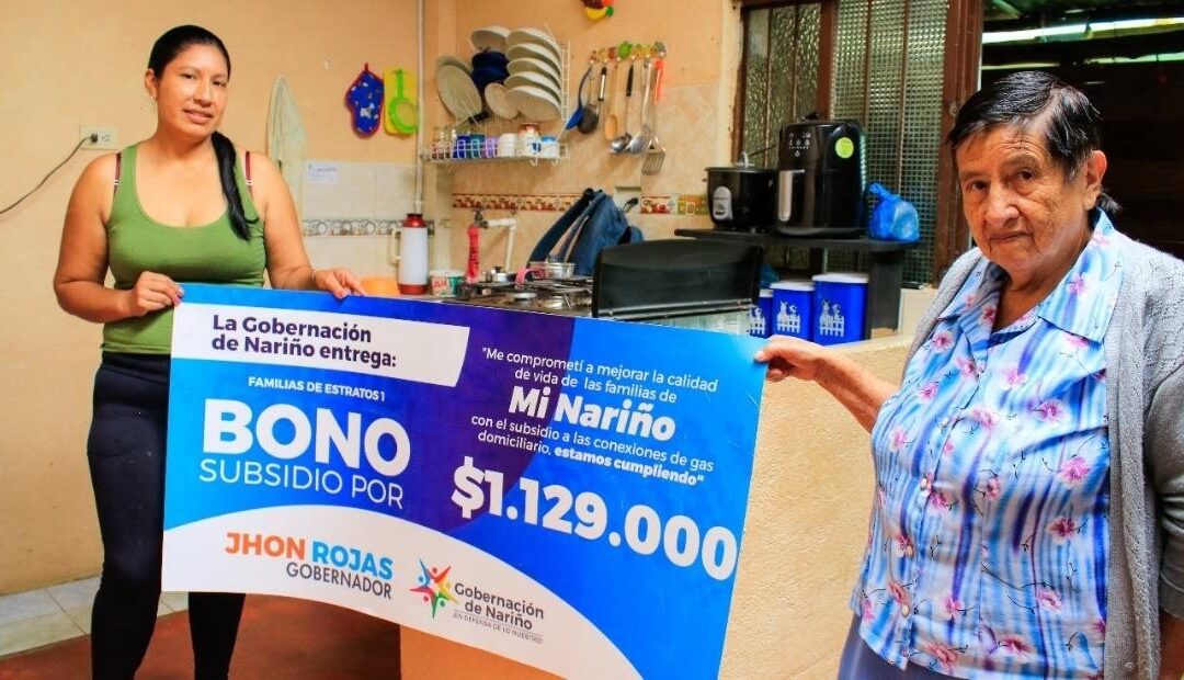 Gobernación de Nariño sigue conectando gas domiciliario para los hogares nariñenses
