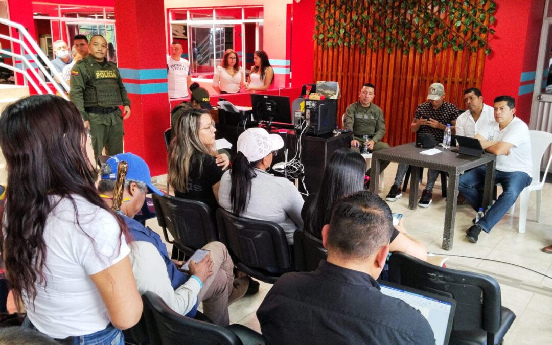 Gobernación de Nariño instaló un Puesto de Mando Unificado (PMU) en el municipio de Ricaurte