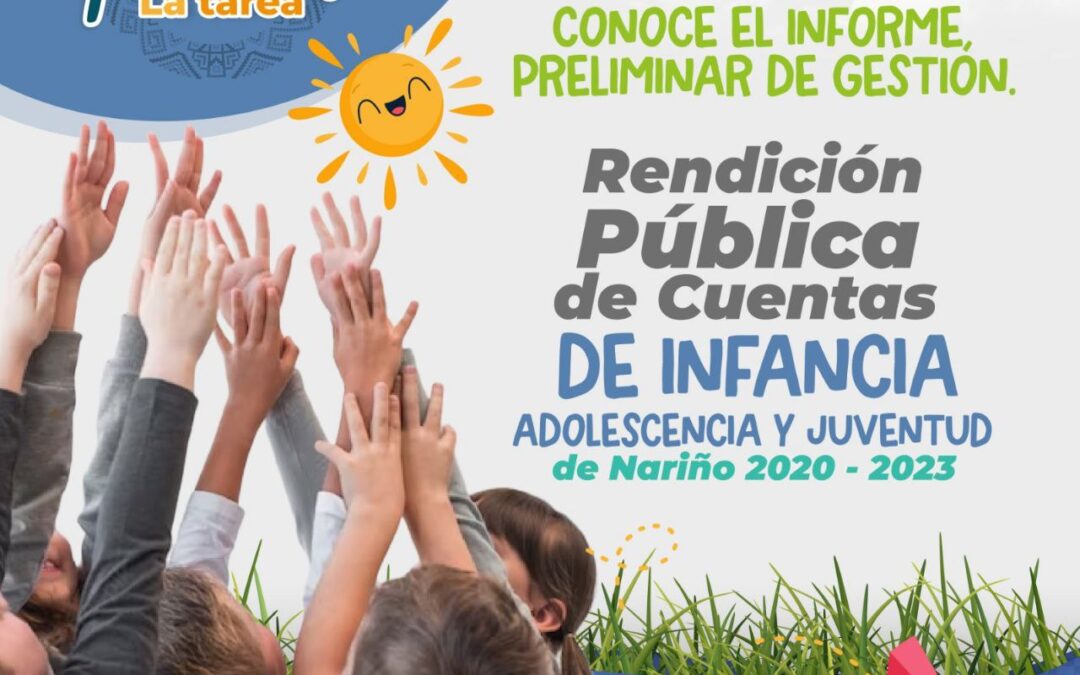 Rendición Pública de Cuentas Niños, Niñas, Adolescentes y Jóvenes 2020 – 2023