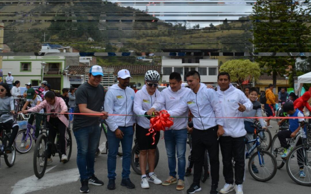 Inauguración de la ciclovía recreativa del municipio de la Cruz- Nariño
