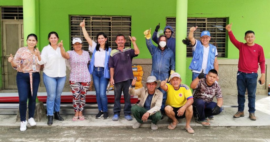Gobernación de Nariño, entregó material para la construcción de Salón Comunal en la vereda Los Olivos del municipio de La Unión